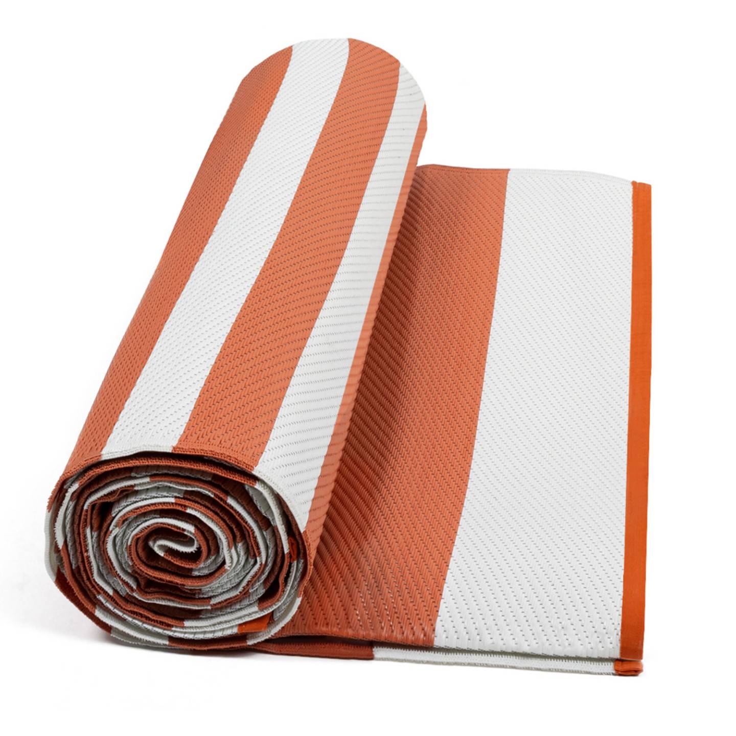 Tapis extérieur RAYURES terracotta 270 x 370 CM - Image 5