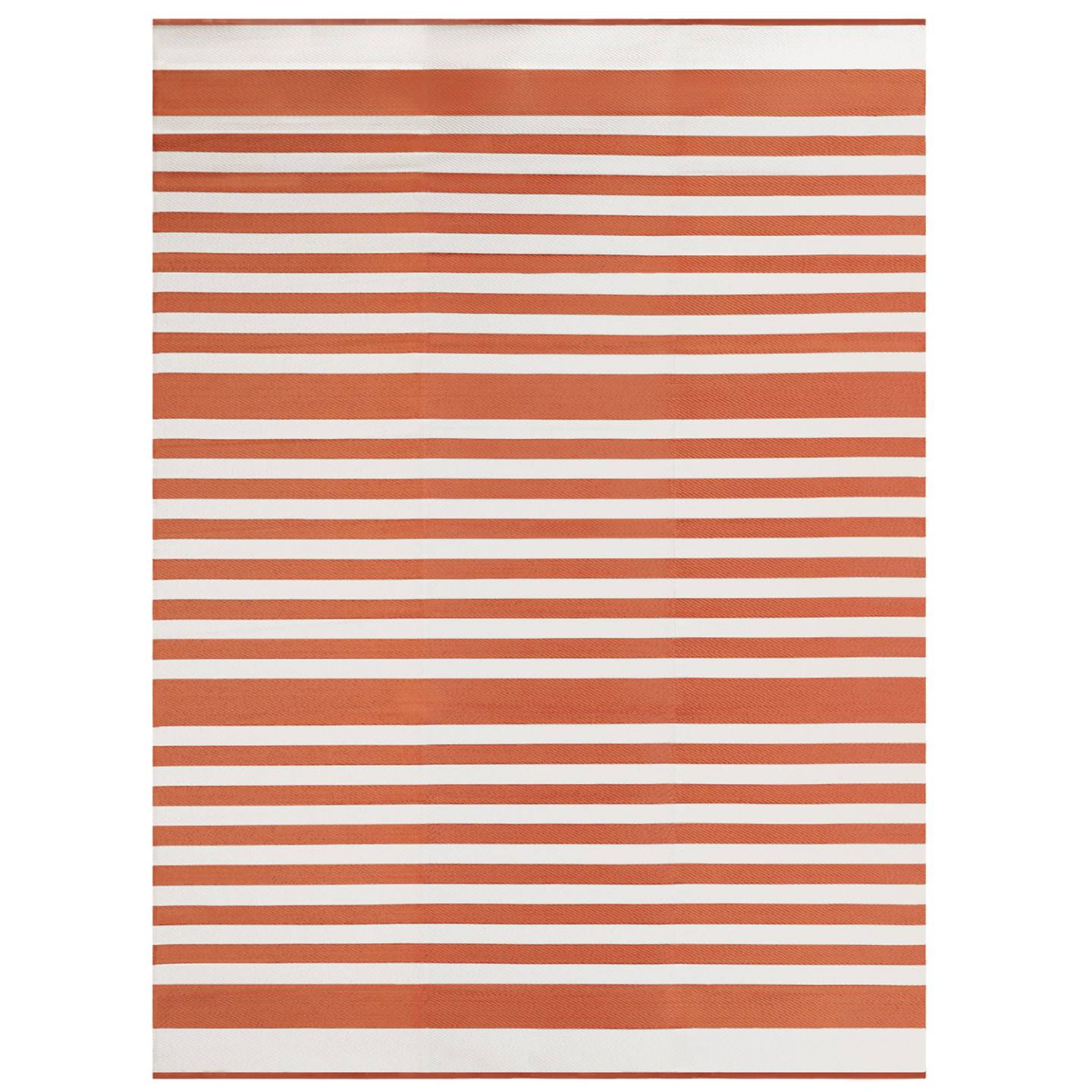 Tapis extérieur RAYURES terracotta 270 x 370 CM - Image 2