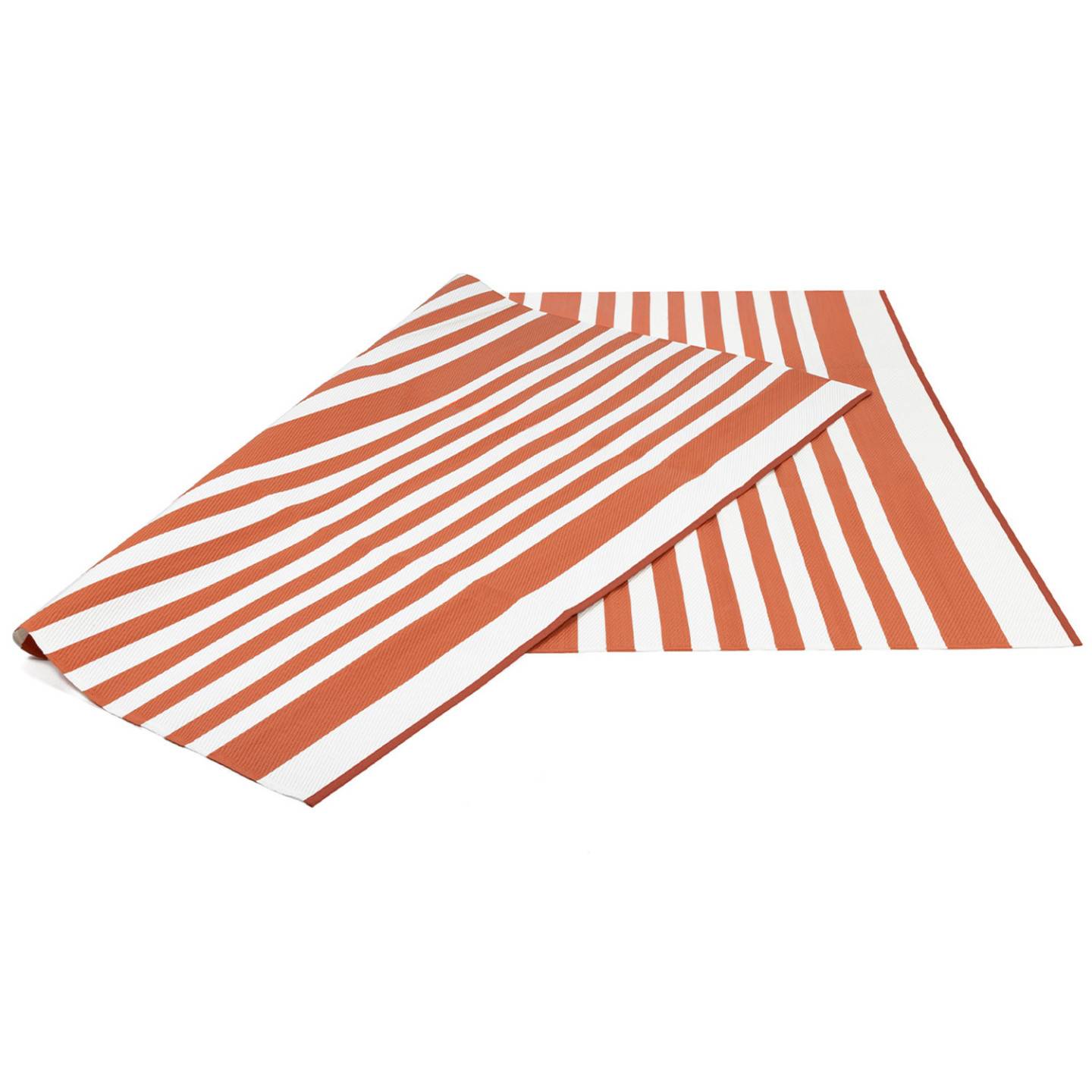 Tapis extérieur RAYURES terracotta 270 x 370 CM - Image 3
