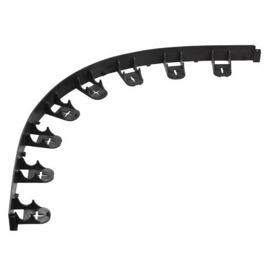 NATURE Bordure a gazon en polypropylene et polyéthylene - 16 ancres - H 4,5 x (4 x L100) cm - Noir - Image 3