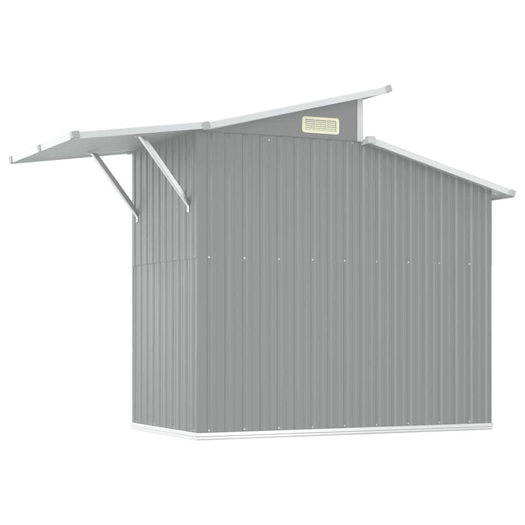 Vidaxl - Abri de jardin Gris 270x130x208,5 cm Métal galvanisé vidaXL 316243 - Image 7