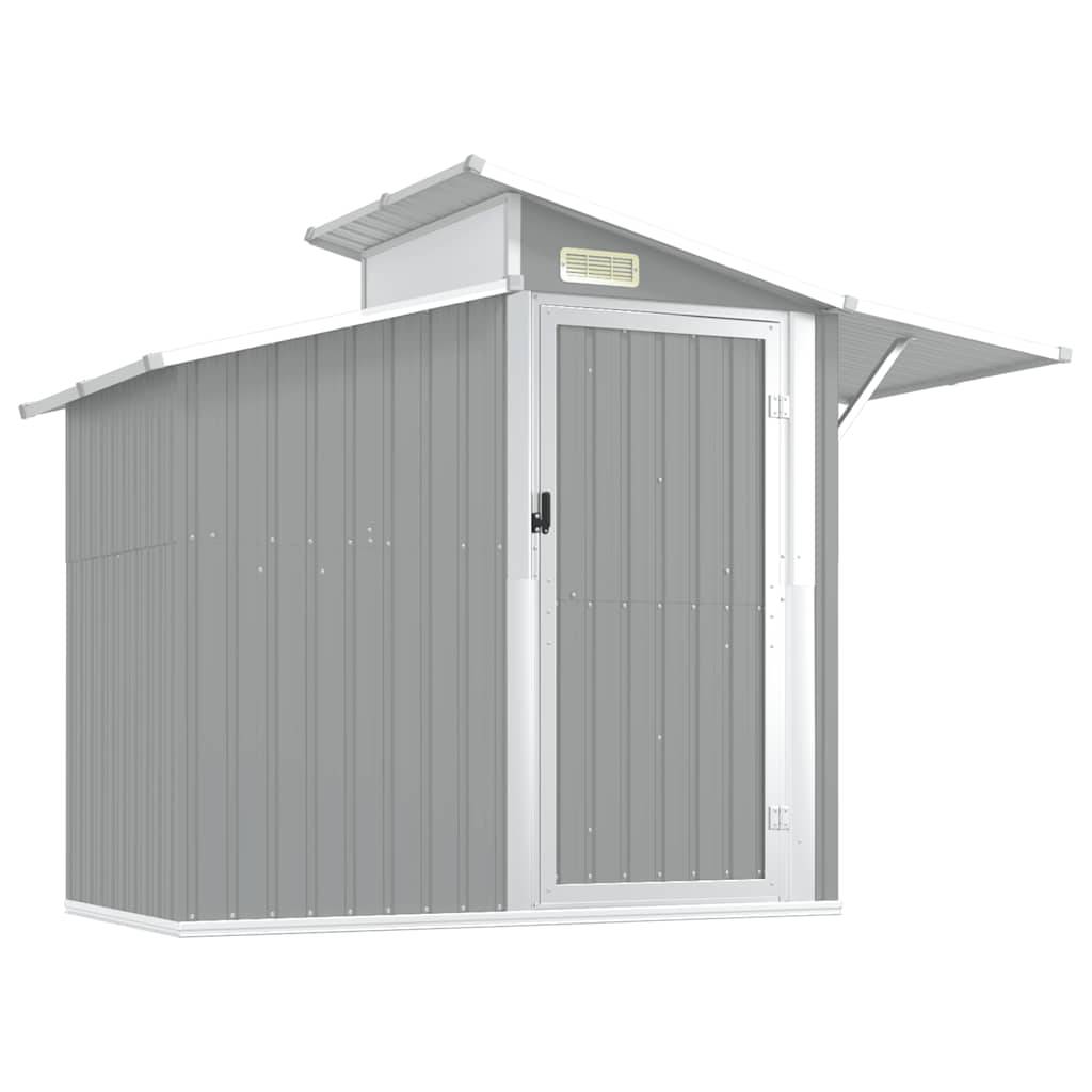 Vidaxl - Abri de jardin Gris 270x130x208,5 cm Métal galvanisé vidaXL 316243 - Image 4