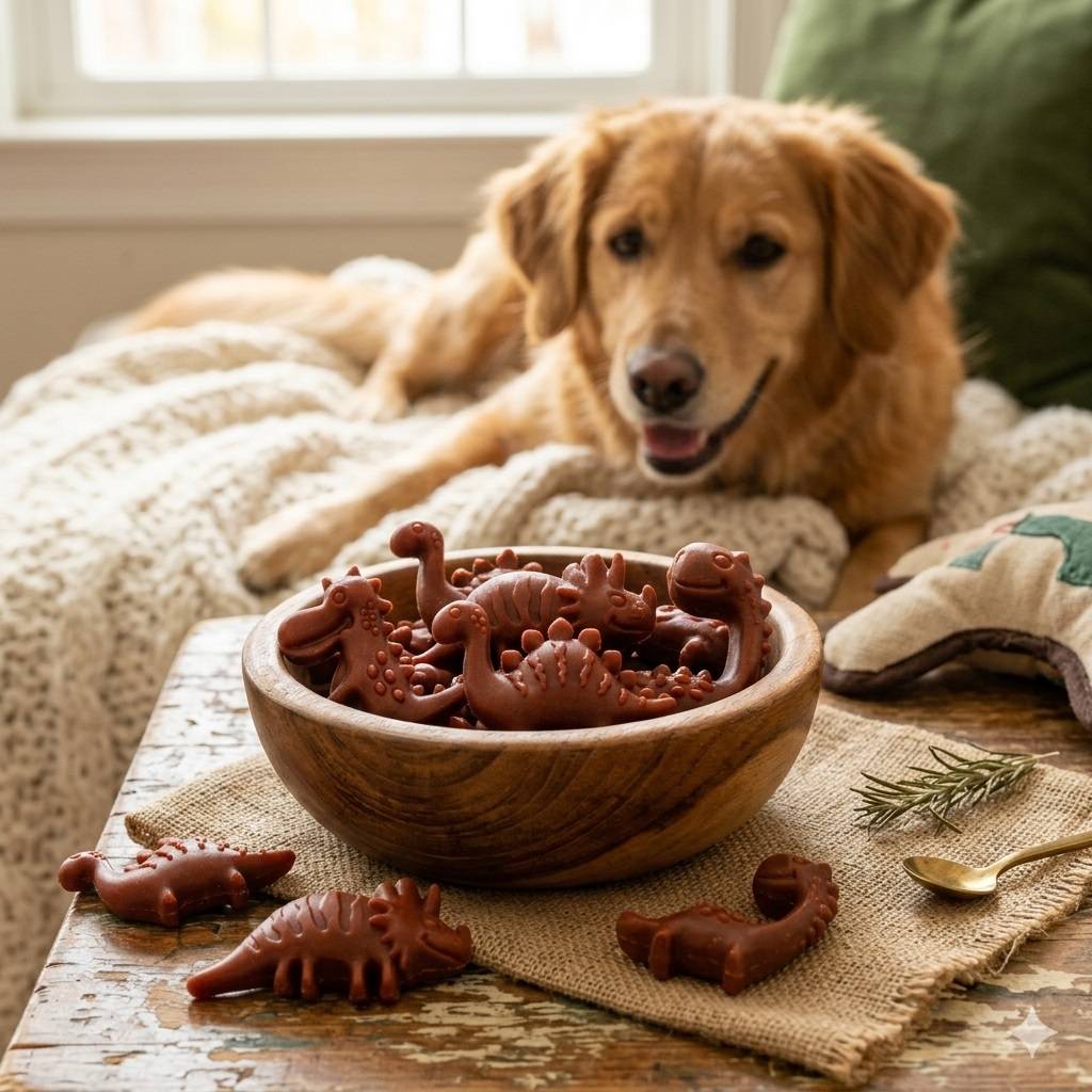 Friandises chien veggie Dino a la fraise - Image 4
