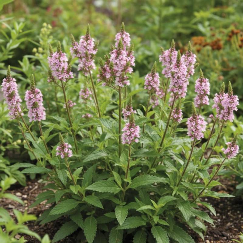 Verveine hastée Pink Spires à fleurs Rose/ - feuillage Caduc - Godet - 5/20 cm