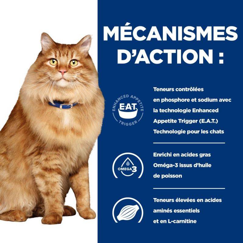 CROQUETTES CHAT ADULT PRESCRIPTION DIETS K/D J/D KIDNEY CARE + MOBILITY - HILL'S 1,5 kg - Image 5