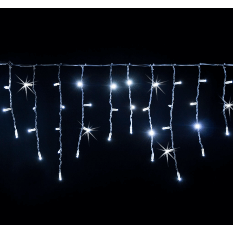 Lotti - Guirlande stalactite flash 3M H 50CM 114 LED blanc froid raccordable 230V IP67 Lotti - Image 4