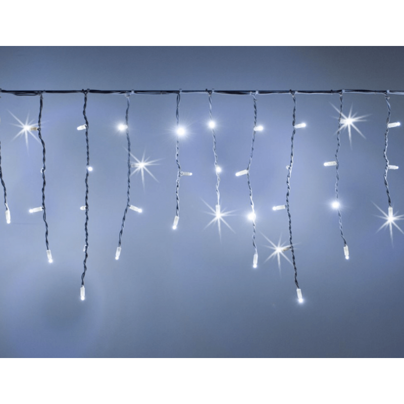 Lotti - Guirlande stalactite flash 3M H 50CM 114 LED blanc froid raccordable 230V IP67 Lotti - Image 2