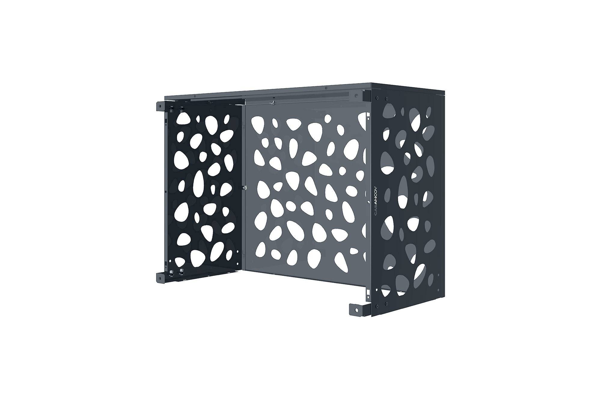 CASANOOV - Casanoov Cache Climatiseur Extérieur Acier Gris Anthracite Taille S 90x68x60 Amaro Sunny - Image 5
