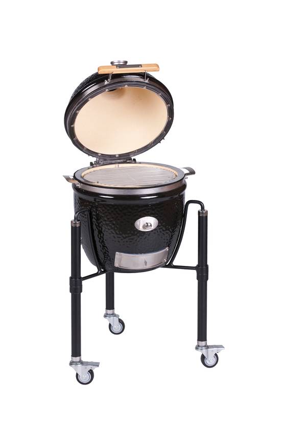 Kamado Monolith JUNIOR Pro Série 2.0 - Noir + Chariot - Image 2