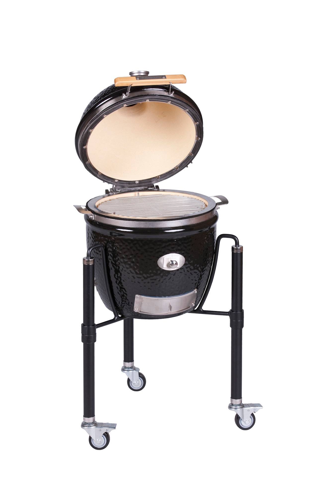Kamado Monolith JUNIOR Pro Série 2.0 - Noir + Chariot - Image 2