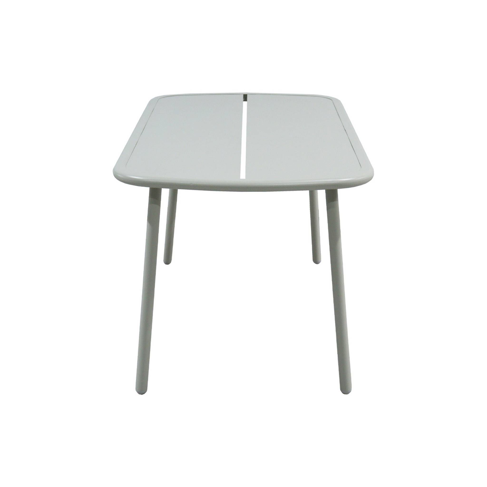 sweeek - Table de jardin aluminium 4-6 places gris - Avelia | sweeek - Image 3