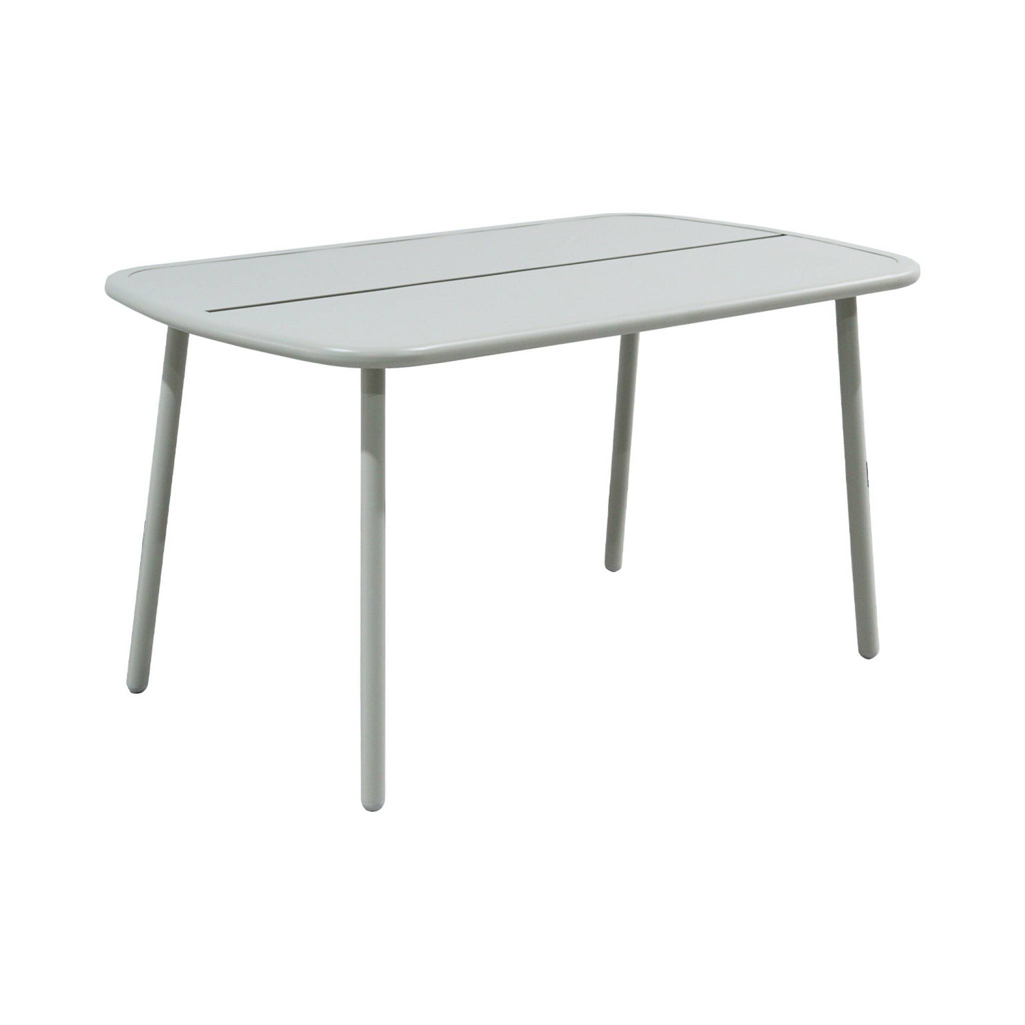 sweeek - Table de jardin aluminium 4-6 places gris - Avelia | sweeek - Image 2