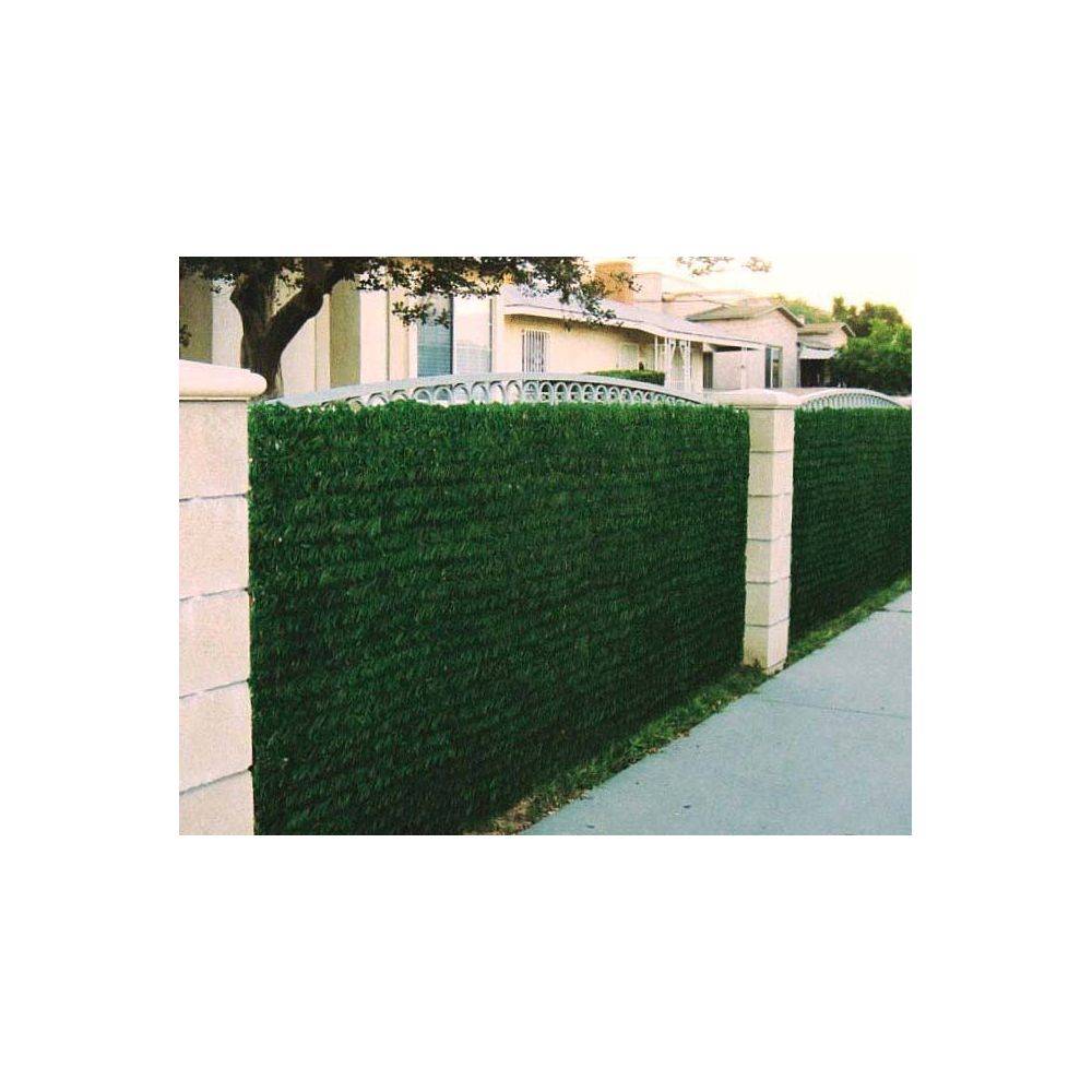 Haie artificielle 140 brins vert thuya en rouleau 1 x 3 m (Lot de 10) - Image 2