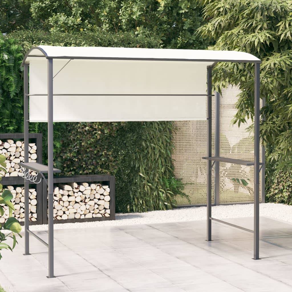ComfortXL - Abri de Barbecue Métal Tonnelle pour Grill Jardin Protection Solaire Crème 2.2x1.1 m – ComfortXL Outdoor Living