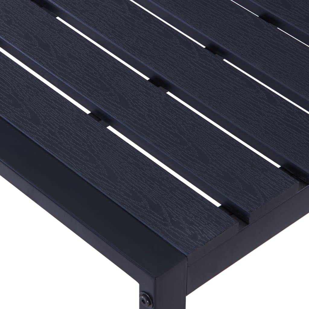 PANGIVO - Banc de jardin PS et fer noir 120.5 x 40 x 45 cm - PANGIVO - Image 4