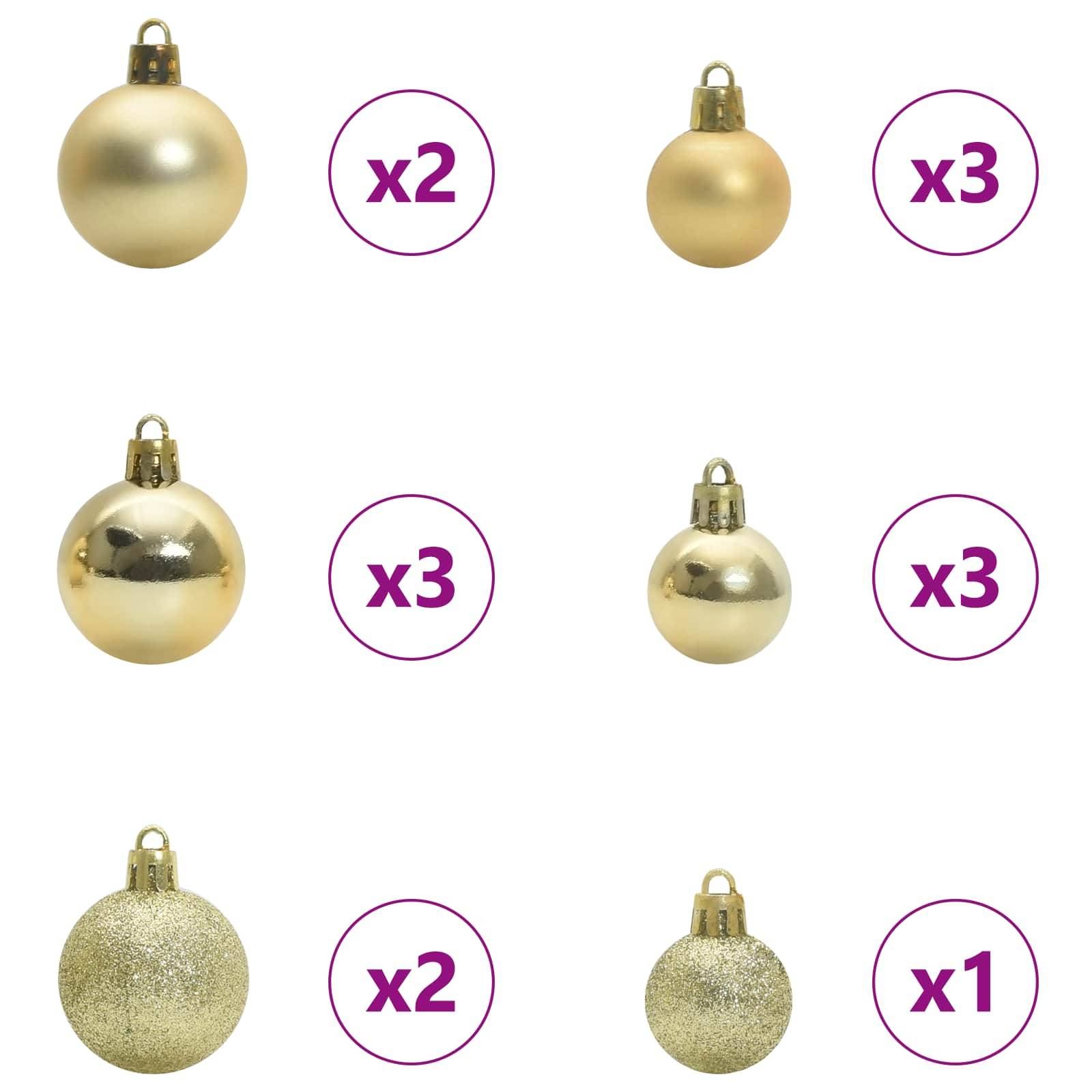 Vidaxl - Sapin de Noël artificiel avec 150 LED Blanc 150 cm PVC et Acier vidaXL 3426766 - Image 5
