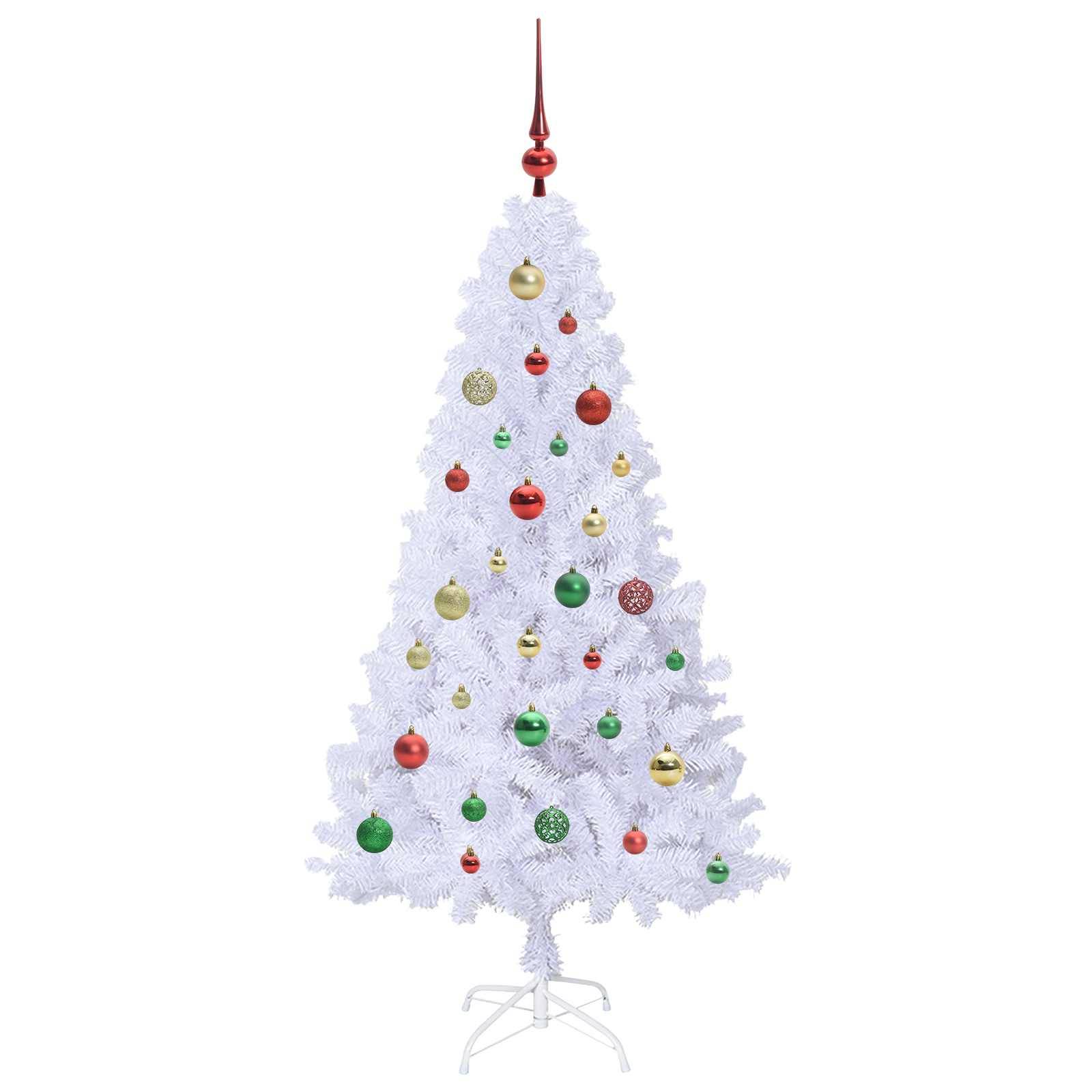 Vidaxl - Sapin de Noël artificiel avec 150 LED Blanc 150 cm PVC et Acier vidaXL 3426766 - Image 6