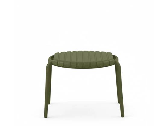 Table basse de jardin ronde en résine PP 50 % recyclé Joysxee - Ø50 cm - Vert sauge - Jardiline - Image 1