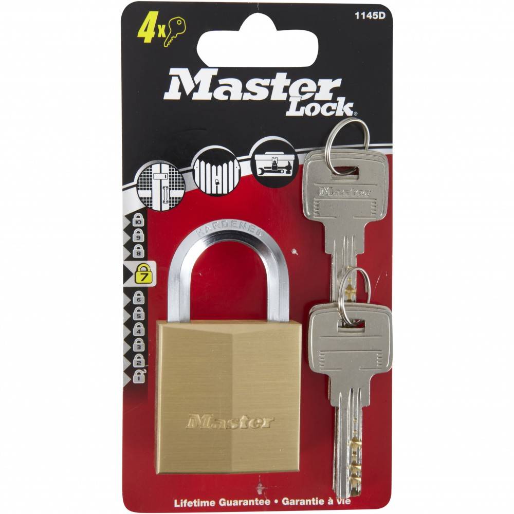 Master Lock - Cadenas à clé MASTER LOCK laiton, l.40 mm - Image 6