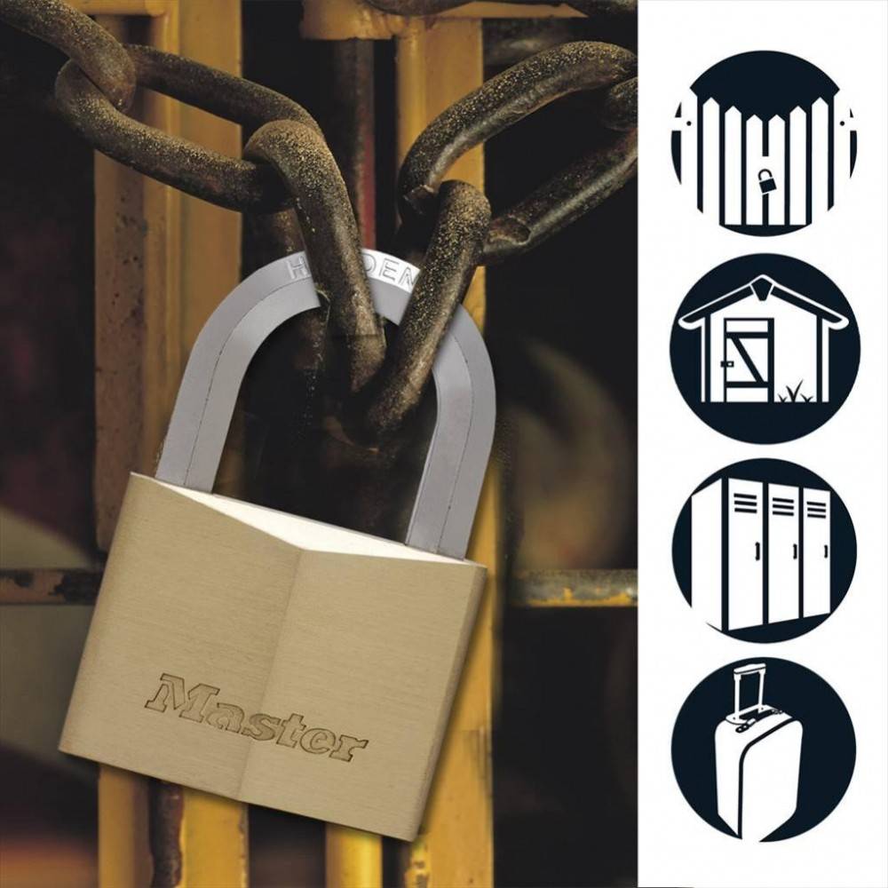 Master Lock - Cadenas à clé MASTER LOCK laiton, l.40 mm - Image 3
