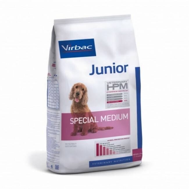 Croquettes Virbac HPM Junior Special Medium pour chien Sac 3 kg (DLUO courte) - Image 1