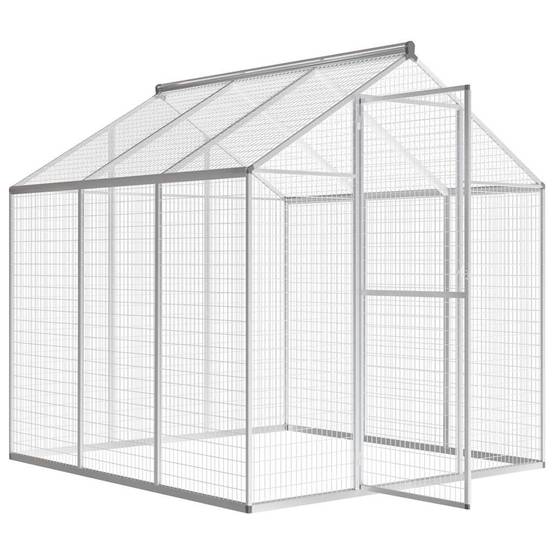 Grande Volière Extérieure Aluminium Cage Oiseaux de Jardin 183x178x194 cm – ComfortXL Outdoor Living - Image 3