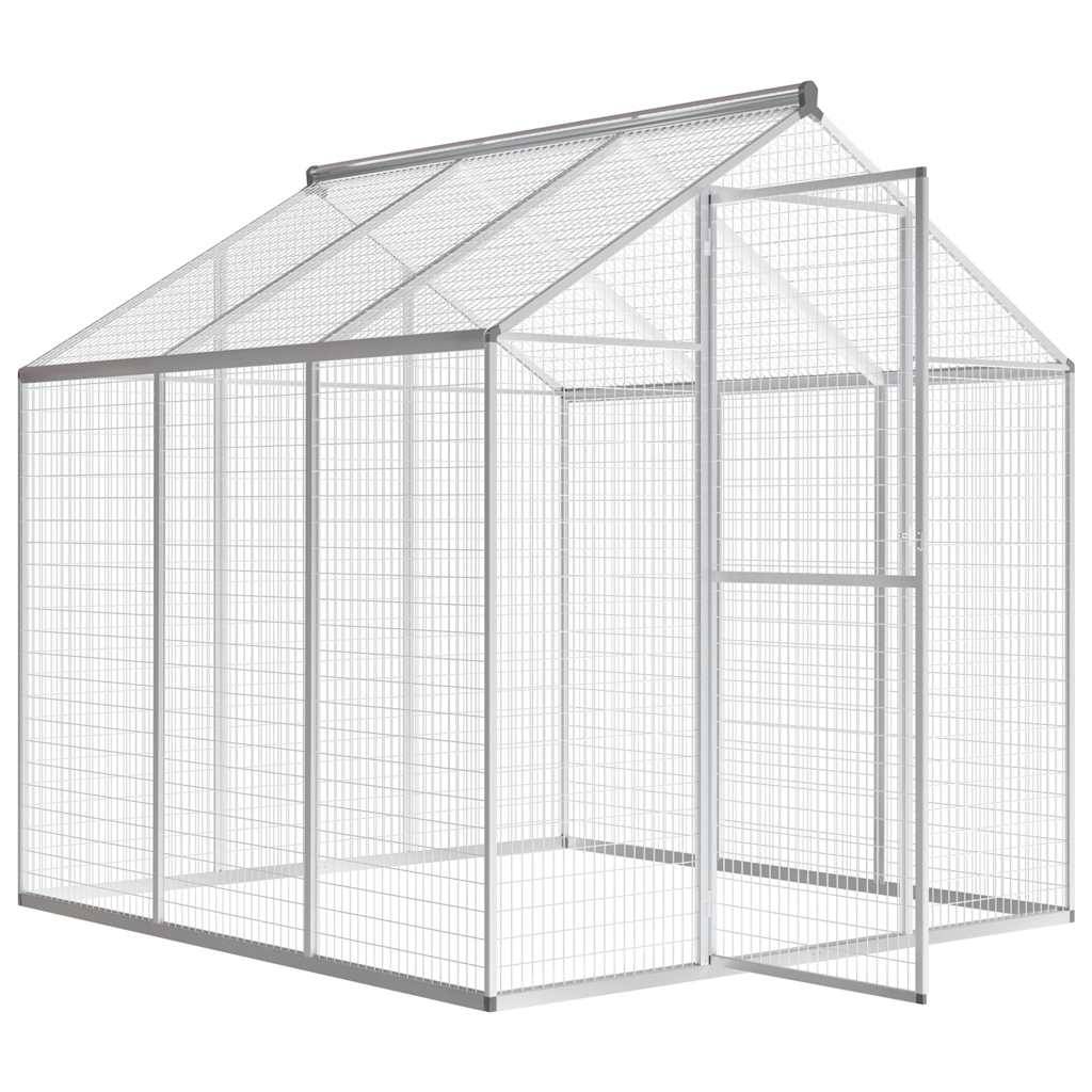 Grande Volière Extérieure Aluminium Cage Oiseaux de Jardin 183x178x194 cm – ComfortXL Outdoor Living - Image 3