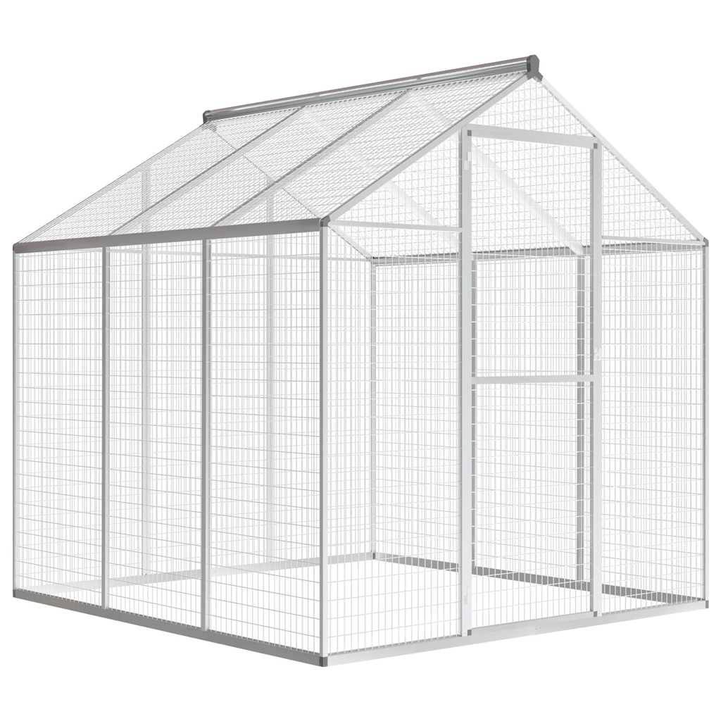 Grande Volière Extérieure Aluminium Cage Oiseaux de Jardin 183x178x194 cm – ComfortXL Outdoor Living - Image 1