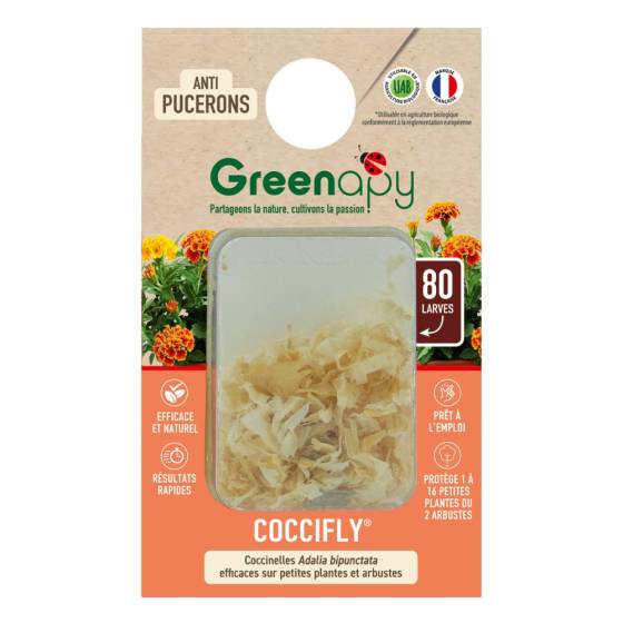 Biotop - Biotop - 80 larves coccinelles anti-pucerons - Coccifly - Image 1