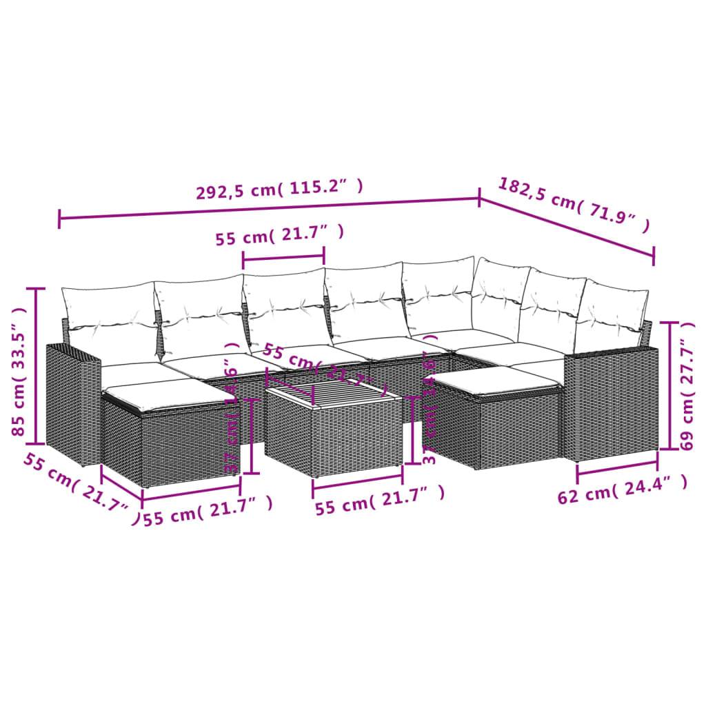 ComfortXL - Salon de Jardin Noir et Blanc 10 Pièces Poly Rotin Modulable pour Terrasse et Jardin – ComfortXL Outdoor Living - Image 3