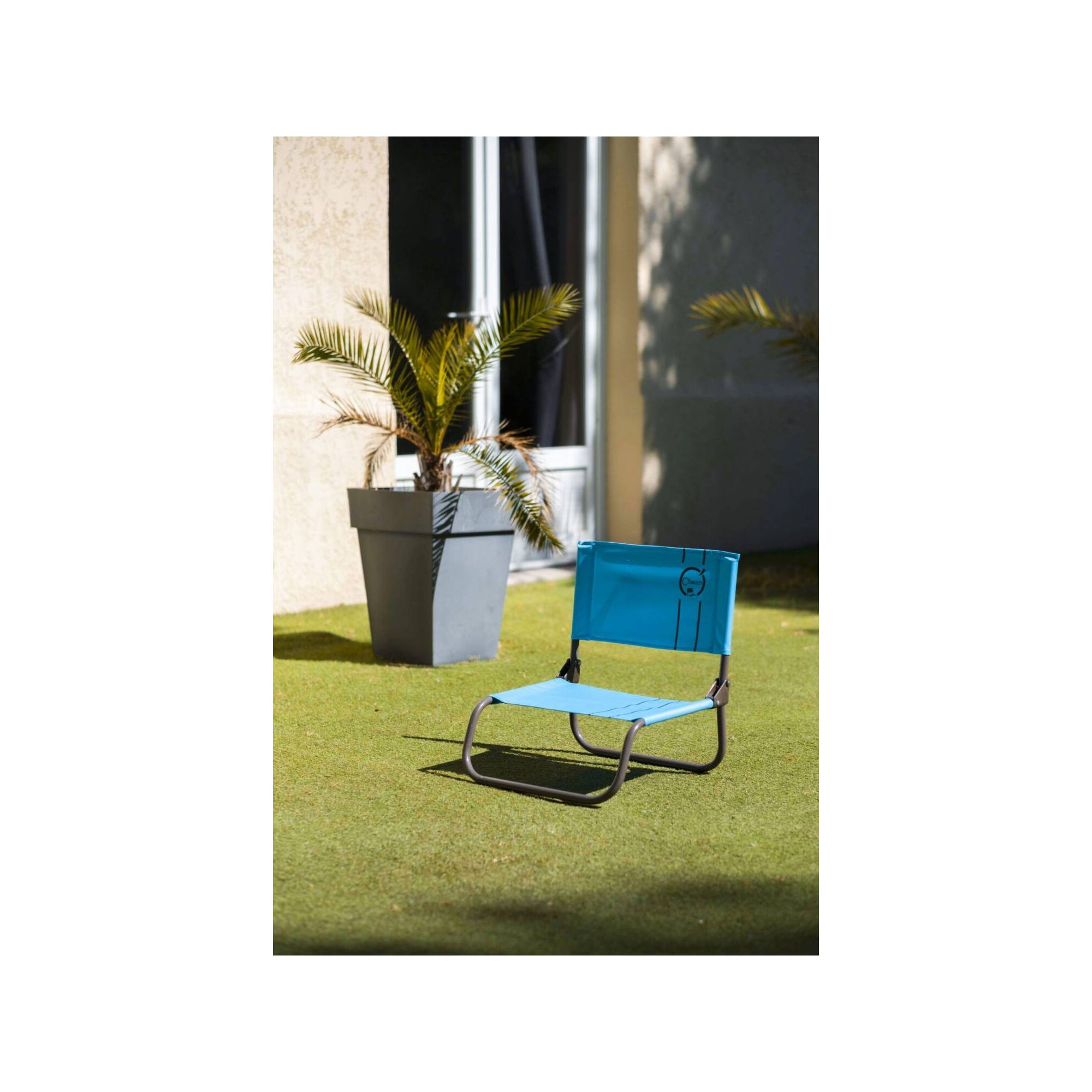 Lot de 2 chaises cale-dos de plage 1 pliure - O'Beach - Dimensions : 40 x 45 x 50 cm - Image 2