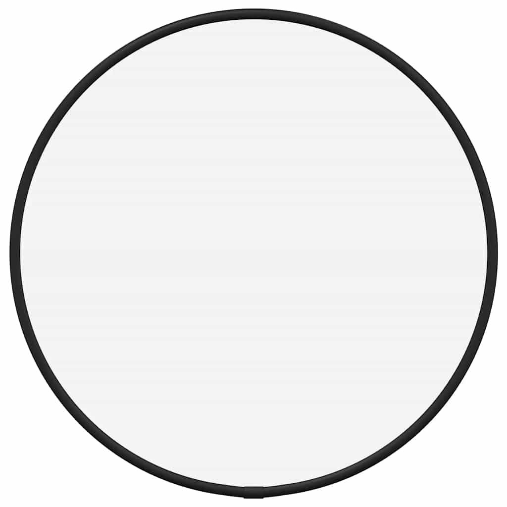 Miroir mural Noir Ø 30 cm Rond Maison Chic - Image 1