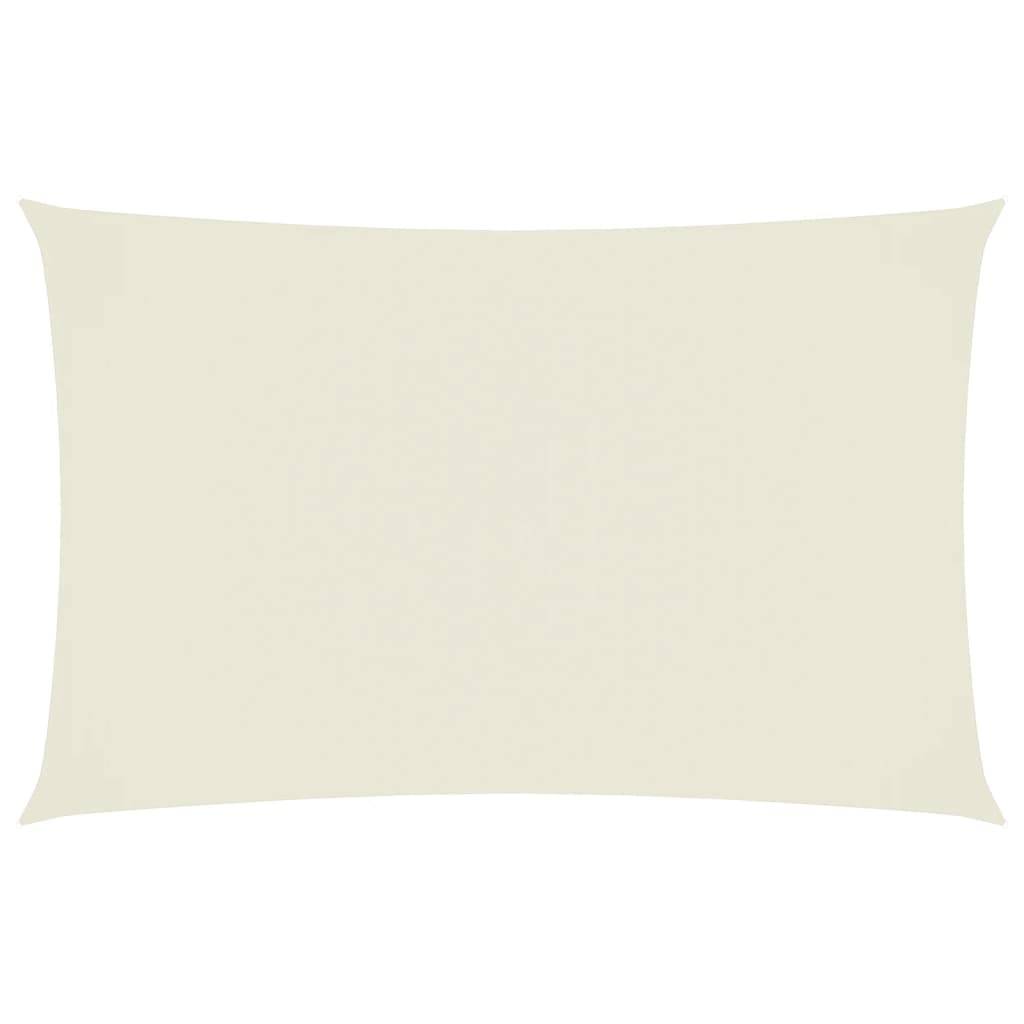Voile de parasol - accessoire parasol - Tissu de remplacement pour parasol tissu oxford rectangulaire 4x7 m crème - MEUBLE PRO - Image 1