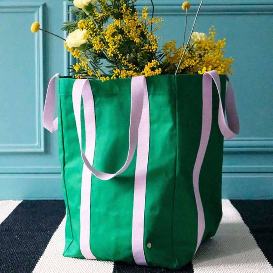 Vivaraise - Maxi sac en coton bio Poppins 48 x 33 x 33 cm - Image 3