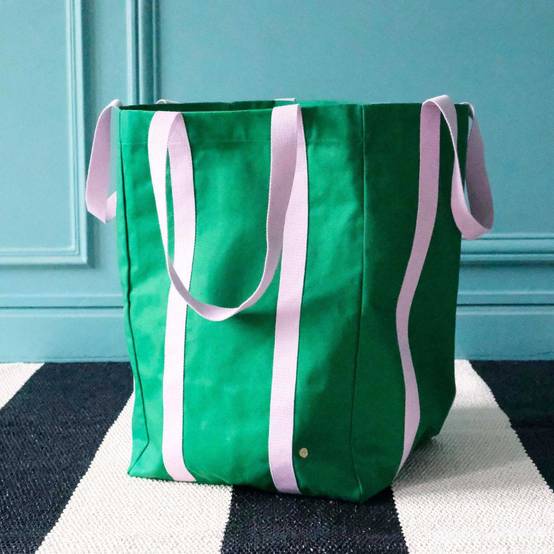 Vivaraise - Maxi sac en coton bio Poppins 48 x 33 x 33 cm - Image 2