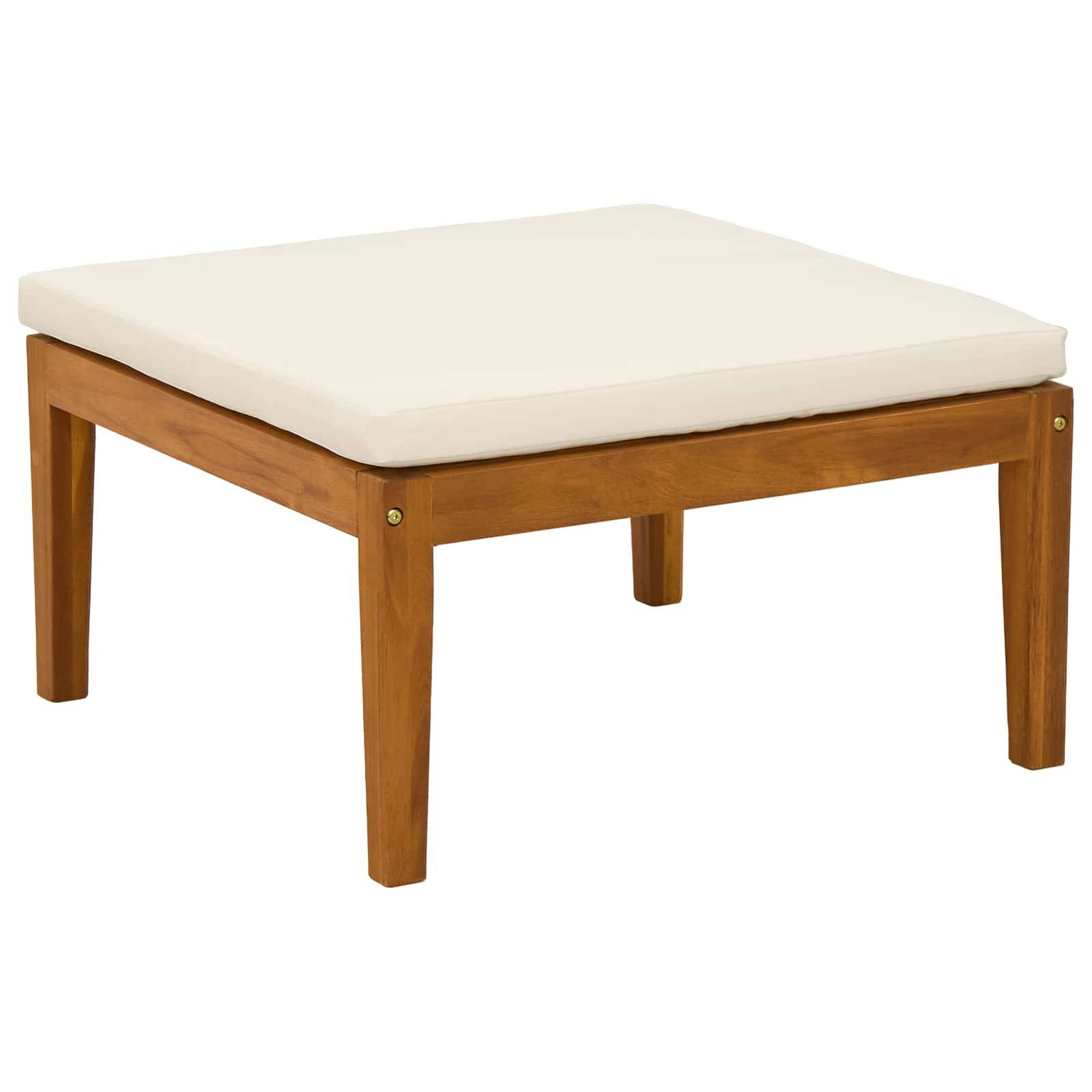 Vidaxl - Ensemble de salon de jardin 3 pc avec coussins Naturel vidaXL 42022078 - Image 7