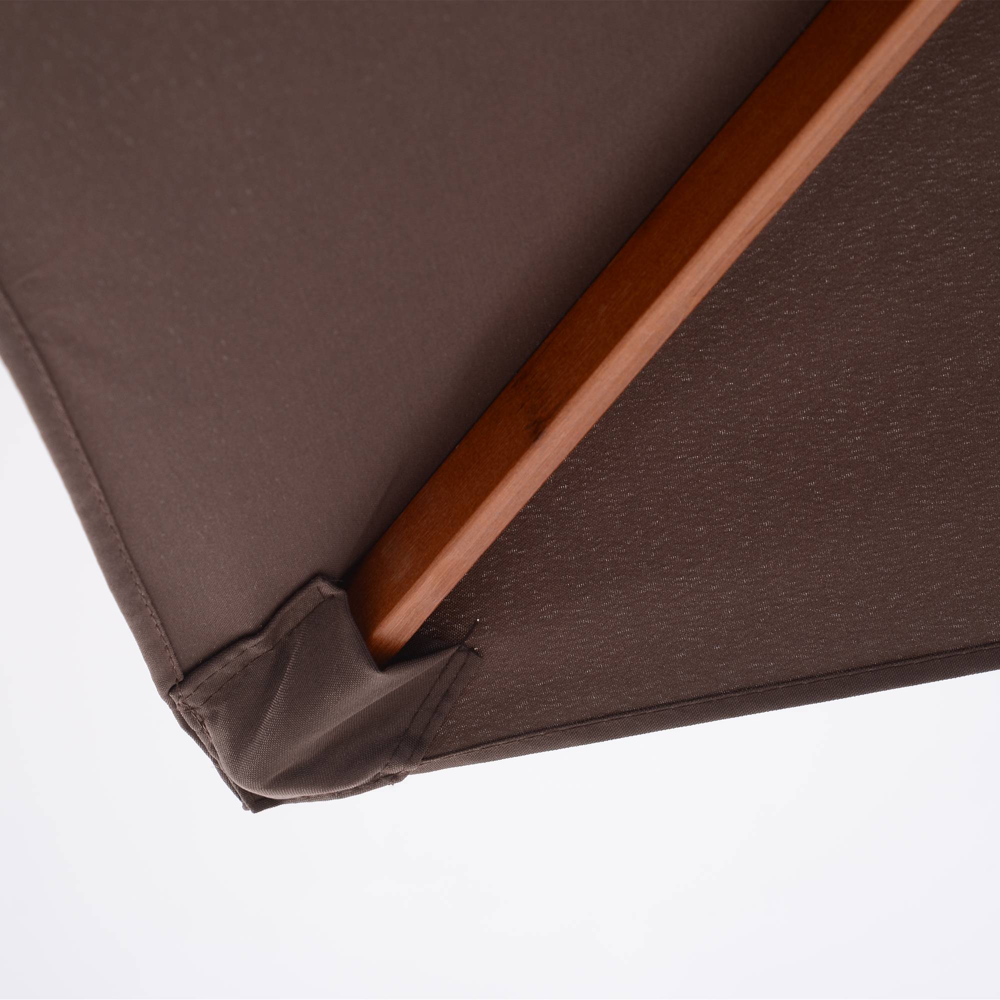 Outsunny - Parasol rectangulaire inclinable 2x1,5x2,3m ajustable bois et polyester haute densité chocolat - Outsunny - Image 8