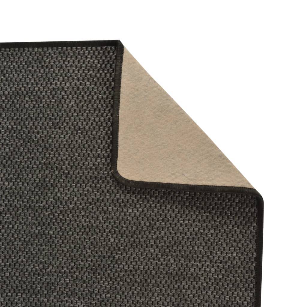 Tapis de Sol pour Couloir Lavable Design Sisal Moderne pour Passage Anthracite 50x250 cm – ComfortXL Outdoor Living - Image 4