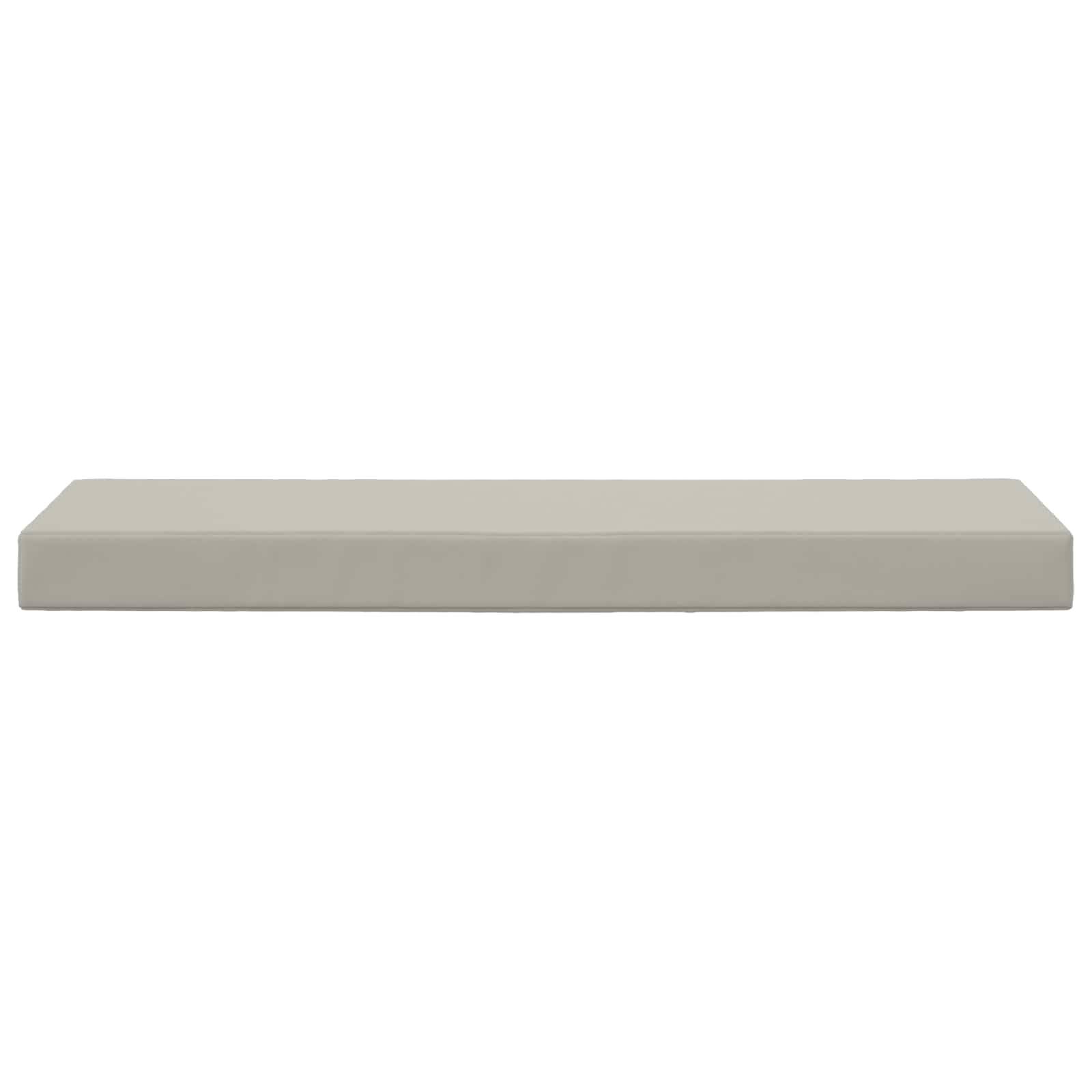 Coussin de siège polyester gris 111.5 x 40 x 8 cm - PANGIVO - Image 4