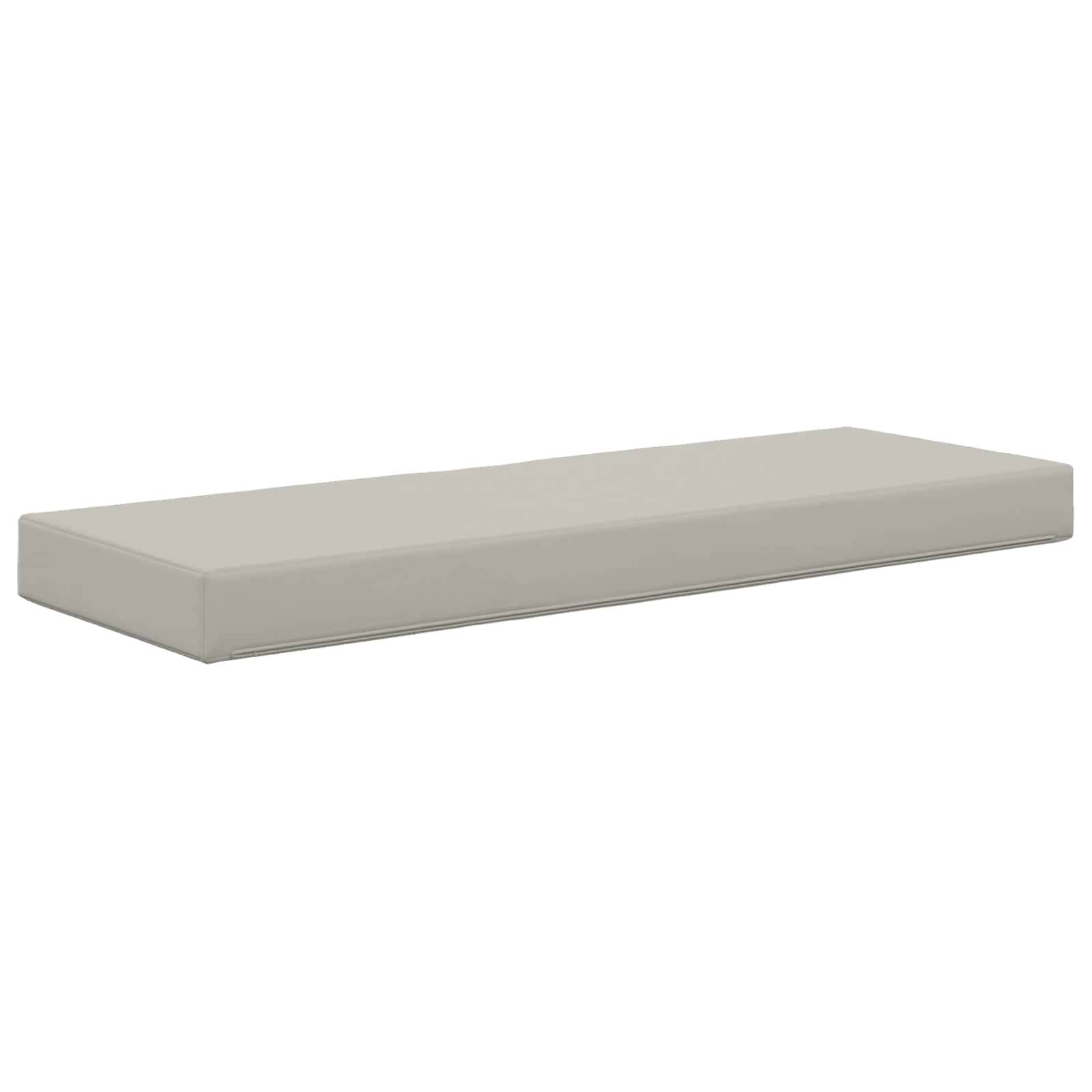 Coussin de siège polyester gris 111.5 x 40 x 8 cm - PANGIVO - Image 5