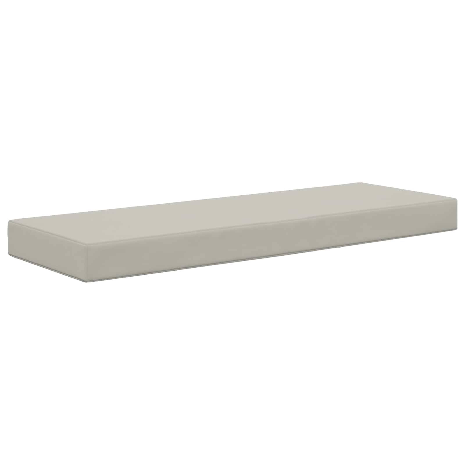 Coussin de siège polyester gris 111.5 x 40 x 8 cm - PANGIVO - Image 2