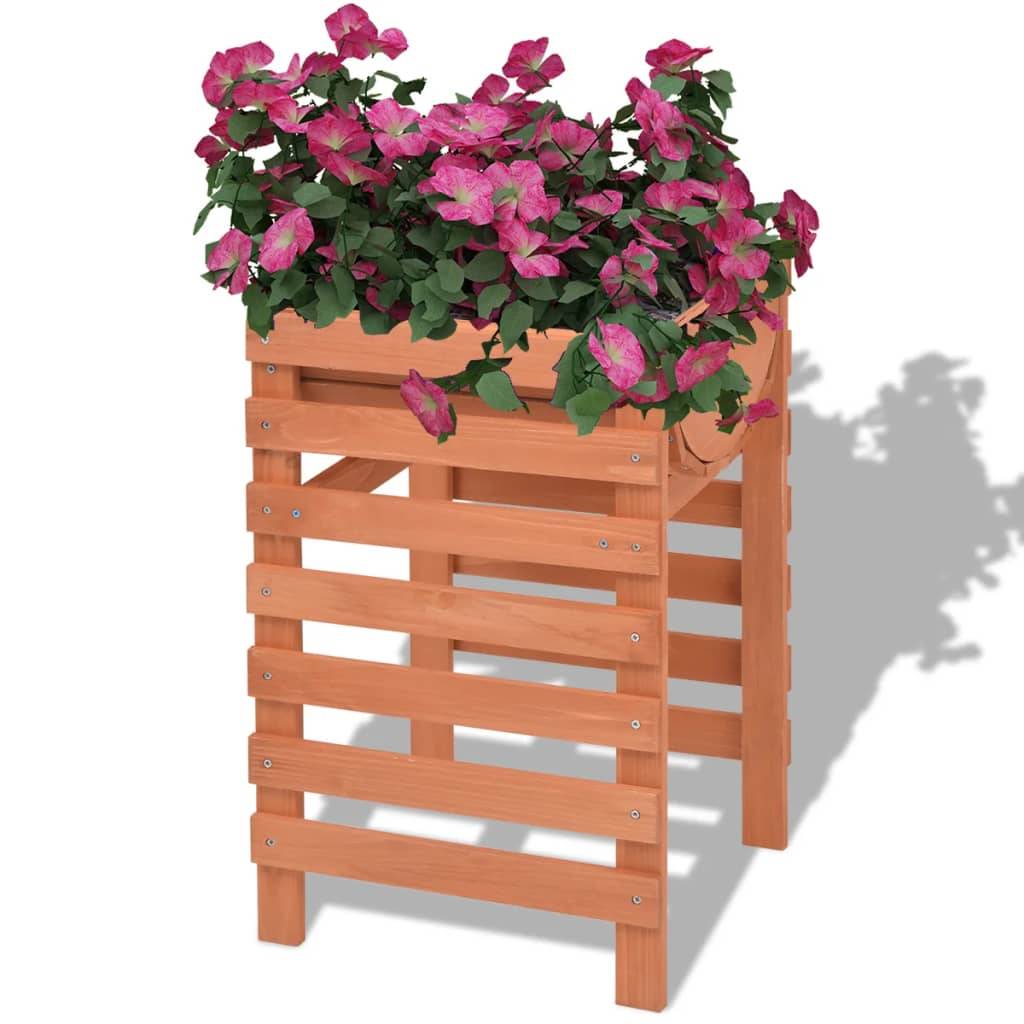 Jardinière bois beige 38 x 36 x 60 cm - PANGIVO - Image 1