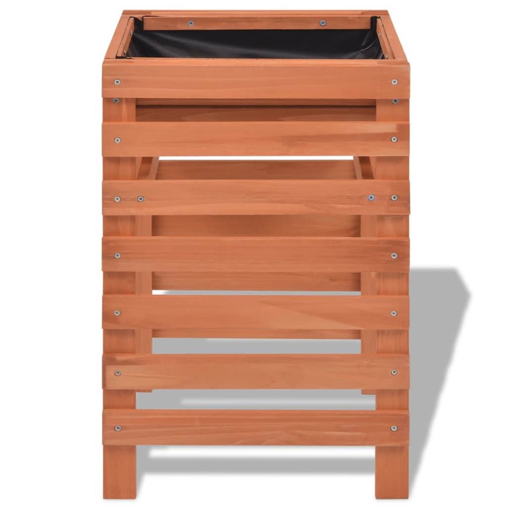 Jardinière bois beige 38 x 36 x 60 cm - PANGIVO - Image 3