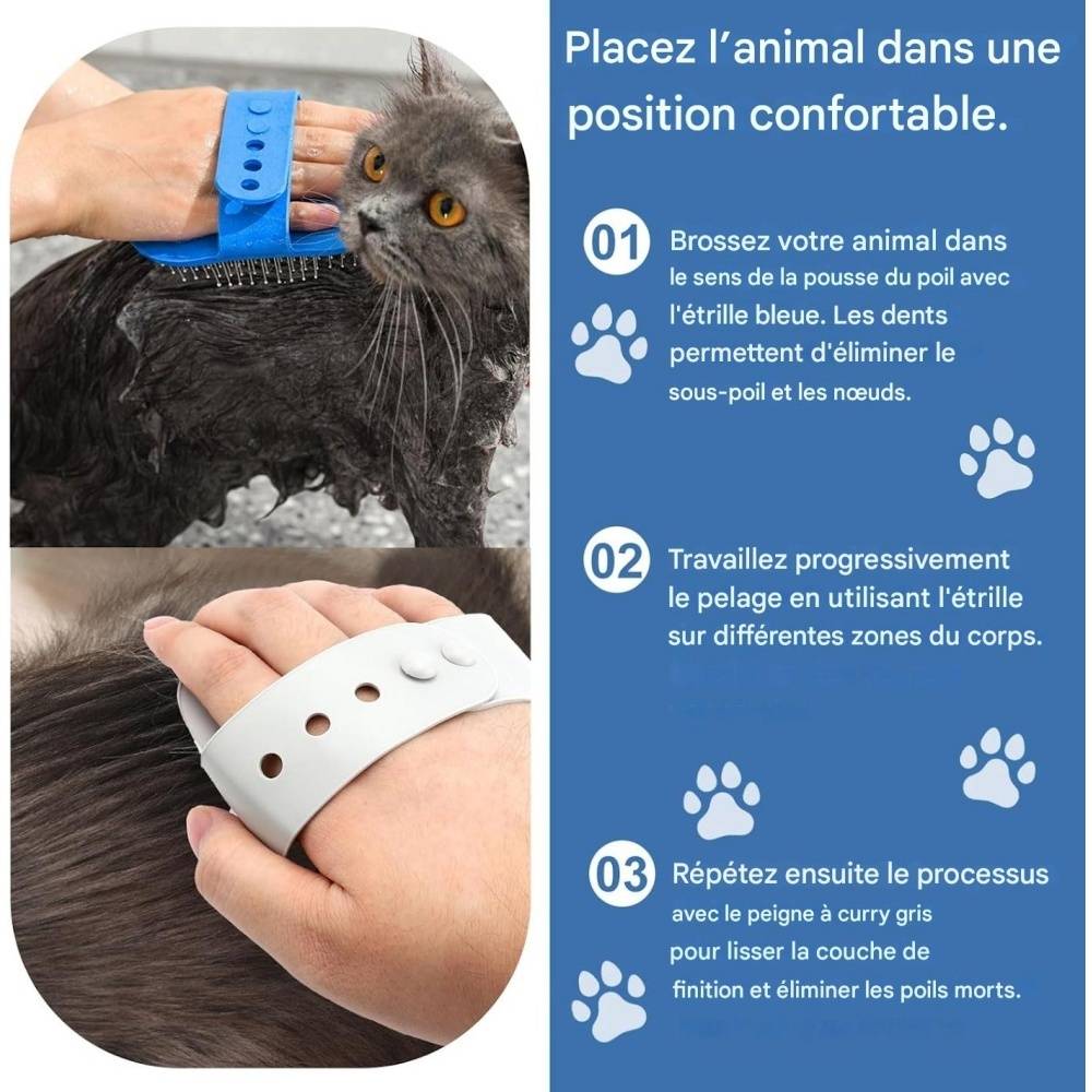DtopbuyAge - 2-piece Brosse Set pour Chat et Chien DtopbuyAge - Image 4