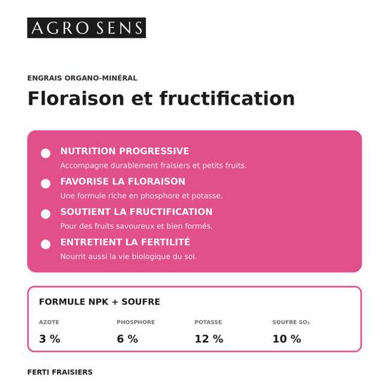Ferti Fraisiers - Engrais pour fraisiers, vignes et petits fruits - Seau 8 kg - Image 3