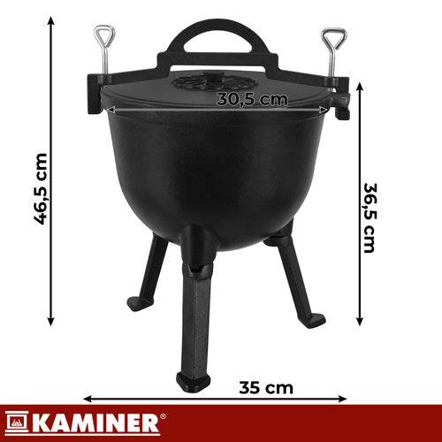 Entrepotbrico - Chaudron en fonte émaillée 10 l Kaminer - Image 2