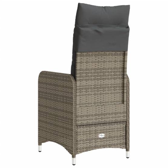 ComfortXL - Fauteuil Relax de Jardin Inclinable en Résine Tressée avec Coussin pour Balcon Gris – ComfortXL Outdoor Living - Image 6