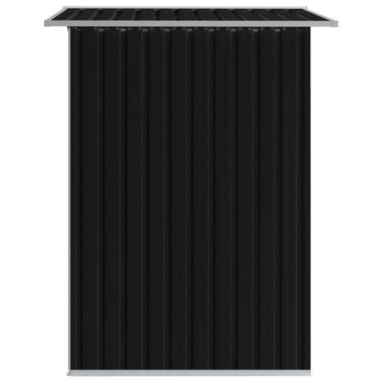 Abri de jardin 2.69m² - Cabane de jardin - Abri de stockage pour jardin Anthracite Acier 204x132x186 cm MAISON CHIC - Image 4