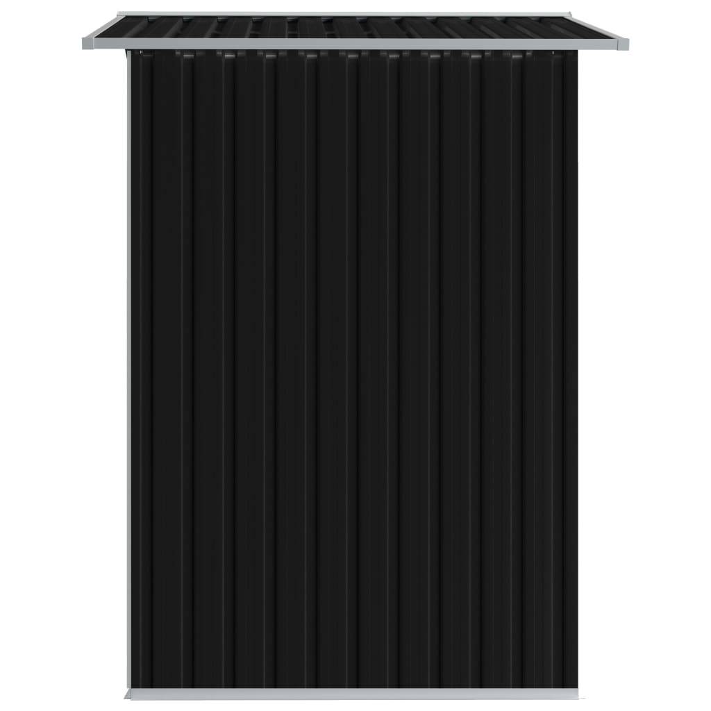Abri de jardin 2.69m² - Cabane de jardin - Abri de stockage pour jardin Anthracite Acier 204x132x186 cm MAISON CHIC - Image 4