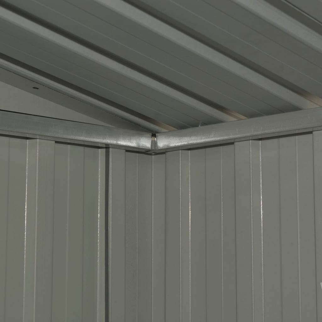Abri de jardin 2.69m² - Cabane de jardin - Abri de stockage pour jardin Anthracite Acier 204x132x186 cm MAISON CHIC - Image 6